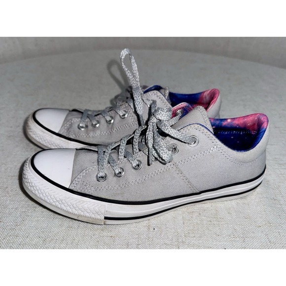 Women's Size 8.5 Converse Chuck Taylor All Star Gray Galaxy OX Low Top Shoes - Picture 1 of 7